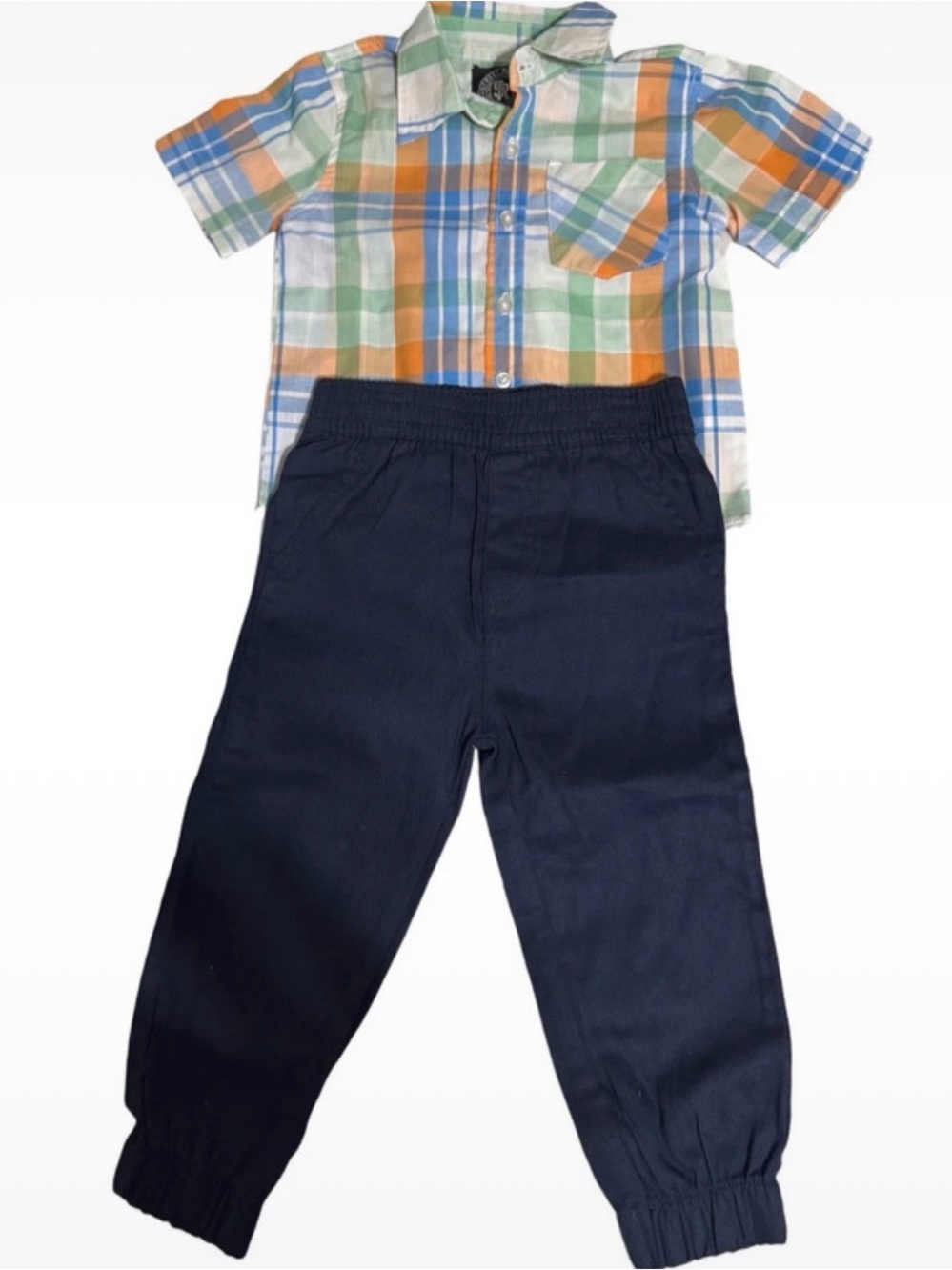 Navy Elastic-Waist Kids Pants - Classic Everyday Bottoms